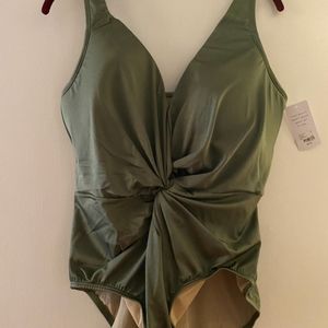 Green Bathing Suit Size 14